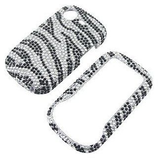 Rhinestones Shield Protector Case for Samsung Strive A687, Zebra Stripes Full Diamond: Cell Phones & Accessories
