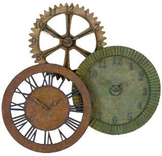 Uttermost Rusty Gears Wall Clock   Wall Clocks With Gears
