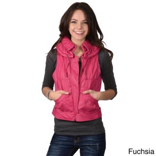 Journee Collection Ci Sono By Journee Juniors Faux Leather Collared Vest Pink Size S (1 : 3)