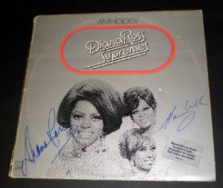 Diana Ross Mary Wilson The Supremes Autographed Anthology Album: Diana Ross: Entertainment Collectibles