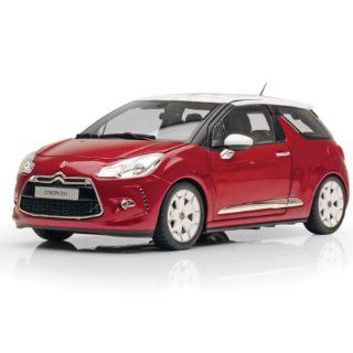 2010 Citroen DS3 Sanguine Red with White Roof 1/18 by Norev 181542: Toys & Games