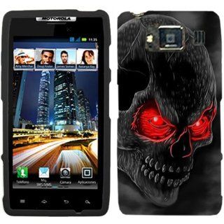 Motorola Droid Razr HD Red Eye Skull on Black Hard Case Phone Cover Cell Phones & Accessories