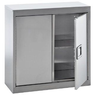 Sandusky Lee SA1D301230 XX 304 Stainless Steel Wall Storage Cabinet, 1 Adjustable Shelf, 30" Height x 30" Width x 12 inch Depth: Industrial & Scientific