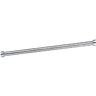 Bobrick 207x60 304 Stainless Steel Shower Curtain Rod with Concealed Mounting, Satin Finish, 1" Diameter x 60" Length: Industrial & Scientific