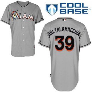 Jarred Saltalamacchia Miami Marlins Road Authentic Cool Base Jersey by Majestic  Sports Fan Jerseys  Sports & Outdoors