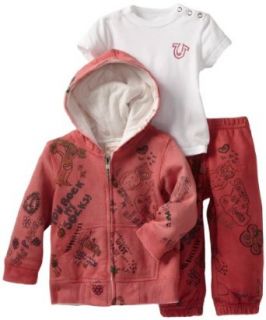 True Religion Baby Girls Infant 3 Piece Gift Box Set: Clothing