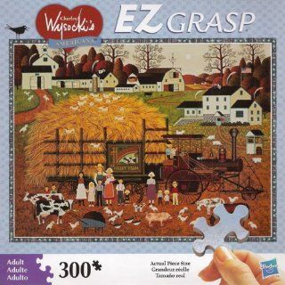 Wysocki Americana EZ Grasp 300 Piece Puzzle   Farm Friends: Toys & Games