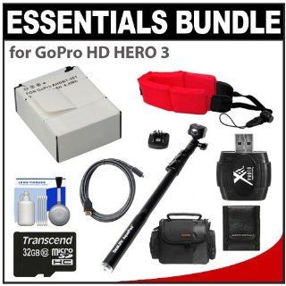 Essentials Bundle for GoPro HD HERO 3 Camera with AHDBT 301 Battery + Sealife Aquapod + 32GB Card + Case + Float Strap + HDMI Cable + Accessory Kit  Camera And Video Accessory Bundles  Camera & Photo