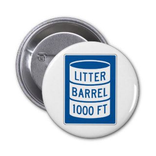 Litter Barrel Street Sign Pins