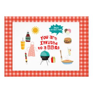 BBQ/Outdoor Party Join in the fun! Personalized Invitations