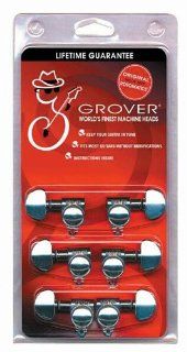 Grover 305C Midsize Rotomatic 18:1 Machine Heads, Chrome: Musical Instruments
