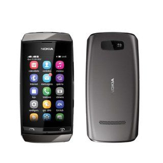 Nokia Asha 305 Gray Touchscreen Unlocked GSM Dual SIM DualBand Bar Cell Phone: Cell Phones & Accessories