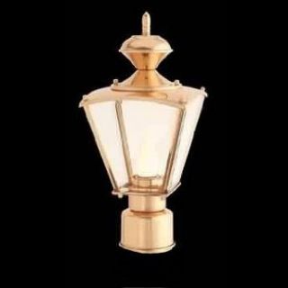 Post Lamps Brass Brass, Post Light Outdoor Light Only Brass 14 H x 6 1/2 W    
