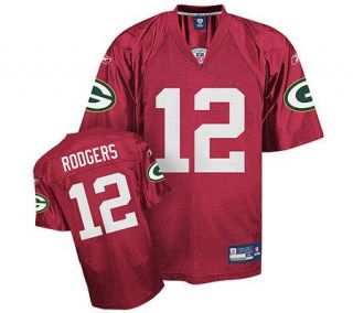 NFL Green Bay Packers Aaron Rodgers Red QB Practice Jersey —