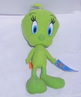 Looney Tunes Green Tweety Bird Plush Toy  16": Toys & Games