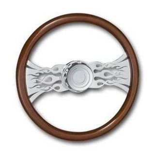 Peterbilt Steering Wheel Chrome FLAMES 18" 98   Present: Automotive