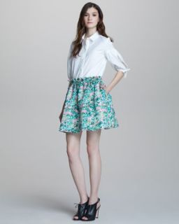 Stella McCartney Gingham Bustier & Floral Printed Shorts