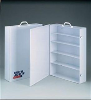 5 Shelf industrial cabinet  empty metal case w/ swing out door  19 1/2 in. x26 in. x5 1/2 in.   1 ea.: Industrial & Scientific