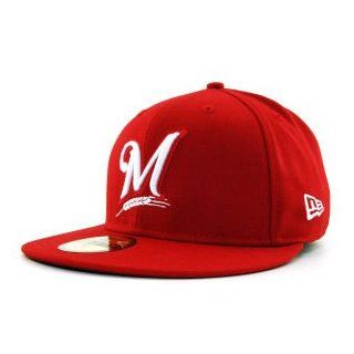New Era Milwaukee Brewers C Dub 59FIFTY Cap : Sports Fan Baseball Caps : Sports & Outdoors