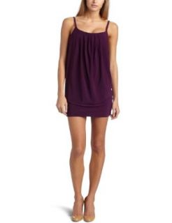 Wrapper Women's Pleated Tuck Dress, Purple, Medium at  Womens Clothing store: