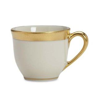 Lenox Lowell Gold Banded Ivory China Demitasse Cup: Drinkware Cups With Saucers: Kitchen & Dining