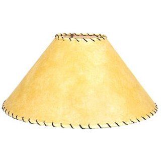 Parchment Accent Lamp Shade w Leather Trim (15 in.): Camera & Photo