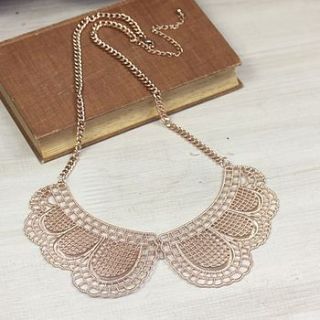 peter pan collar necklace by lisa angel
