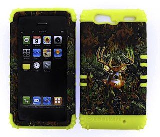 Case Hard Yellow Skin+Camo Deer Hunter Snap For Motorola Droid Razr Maxx XT913: Cell Phones & Accessories