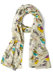 Comely Chirps Scarf  Mod Retro Vintage Scarves