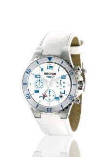 Sector Ladies Watch R3271611345 In Collection 175, Chrono 38mm with White Dial and Strap Watches