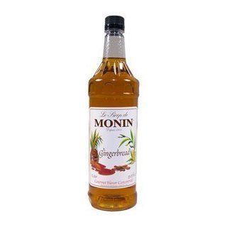 Monin Flavored Syrup, Gingerbread, 33.8 Ounce Plastic Bottle (1 liter) : Grocery & Gourmet Food