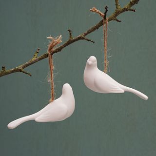 porcelain dove hanging decoration by sparks living