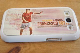 White Francesco Totti Roma Design Samsung Galaxy s3 i9300 Case/Cover Hard plastic and metal: Cell Phones & Accessories