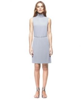 Francisco Costa for Calvin Klein Women's Jersey Dress Steel Grey at  Womens Clothing store