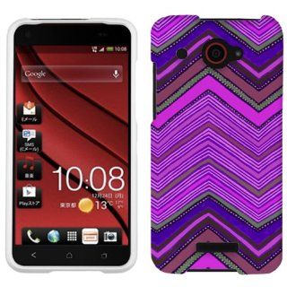 HTC DROID DNA Aztec Neon Purple Pattern Phone Case Cover: Cell Phones & Accessories