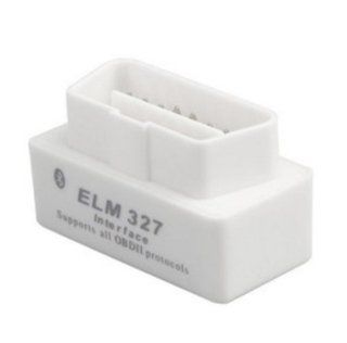 Mini Vgate Bluetooth White Elm327 Wireless OBD II ELM 327 Interface : Automotive Electronic Security Products : Car Electronics