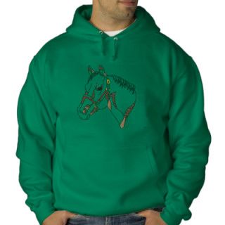 Quarter Horse Outline Embroidered Hoody
