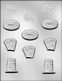 CK Products Assorted Gambling Devices Chocolate Mold: Candy Making Molds: Kitchen & Dining