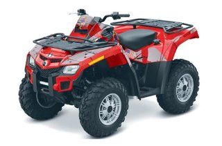 AMR Racing Can Am Outlander 800 EFI ATV Quad Graphic Kit  T Bomber: Red: Automotive