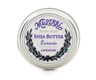 Mistral Shea Butter Small, Lavender, .4 oz : Body Butters : Beauty