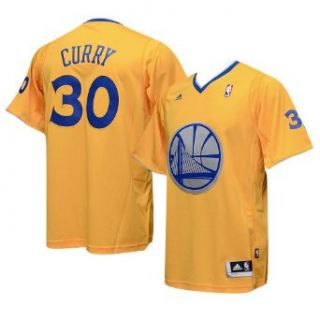Golden State Warriors Stephen Curry Short Sleeve Christmas Day Adidas Swingman Revolution 30 Jersey: Clothing
