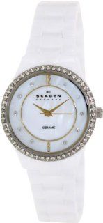 Skagen Mother of Pearl Dial White Ceramic Ladies Watch 347SGXWC at  Women's Watch store.