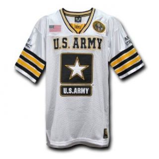 Rapid Dominance US ARMY Military Football Jersey (White, XLarge): Clothing