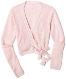 Girls 7 16 Harmonie Ballerina Wrap Sweater,Pink,M (8 10): Clothing