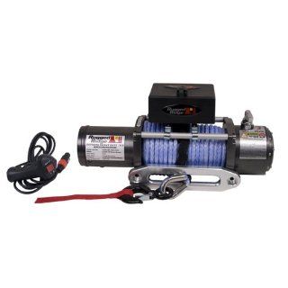 Rugged Ridge 15100.11 10,500 Lbs. Winch with 25/64" x 94' Synthetic Rope and Hawse Fairlead Automotive
