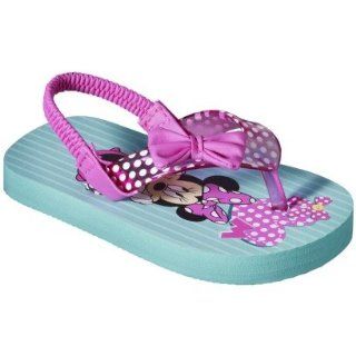 Minnie Mouse Bow tique Toddler Girl's Minnie Mouse Flip Flop   Multicolor Sandals (Small(5/6)) Health & Personal Care
