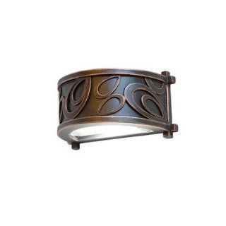 Asiana One Light Indoor/Outdoor Wall Sconce in Antique Copper   Wall Porch Lights  