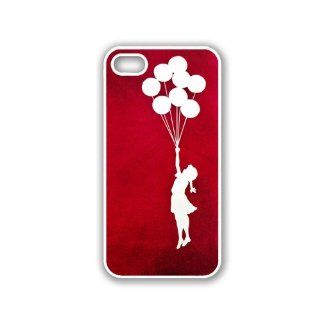 Bansky Ballon Girl iPhone 5 Case White   Fits iPhone 5: Cell Phones & Accessories