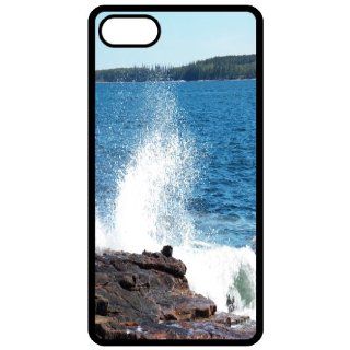 Crashing Waves   Image Black Apple Iphone 5 Cell Phone Case   Cover: Cell Phones & Accessories