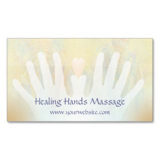 Healing Hands Massage Business Card